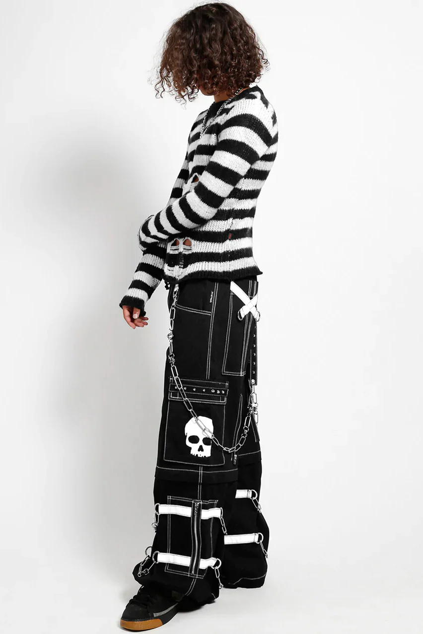 Tripp NYC Skull Bondage Pants [Black/White] - Image 5