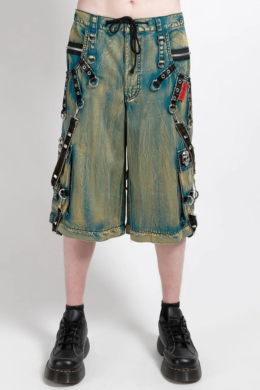 Tripp NYC Skull Stud Pants [Blue Sky Wash] - Image 5