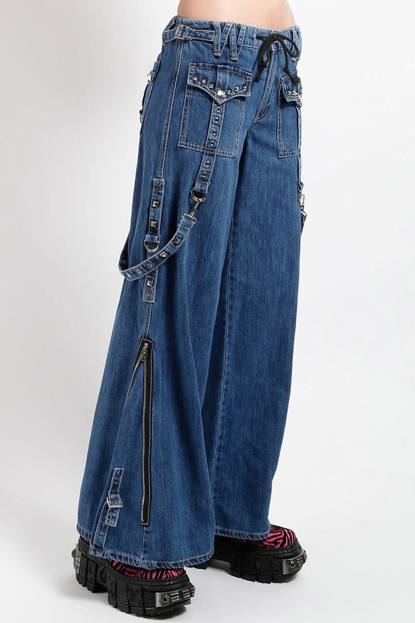Tripp NYC Studded Power Pants [Indigo Light Wash] - Image 3