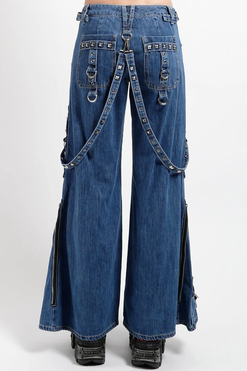 Tripp NYC Studded Power Pants [Indigo Light Wash] - Image 4