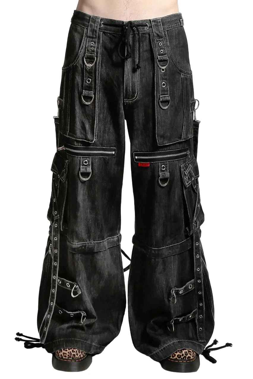 Tripp NYC X-Strap Ink Wash Pants [Black Denim]