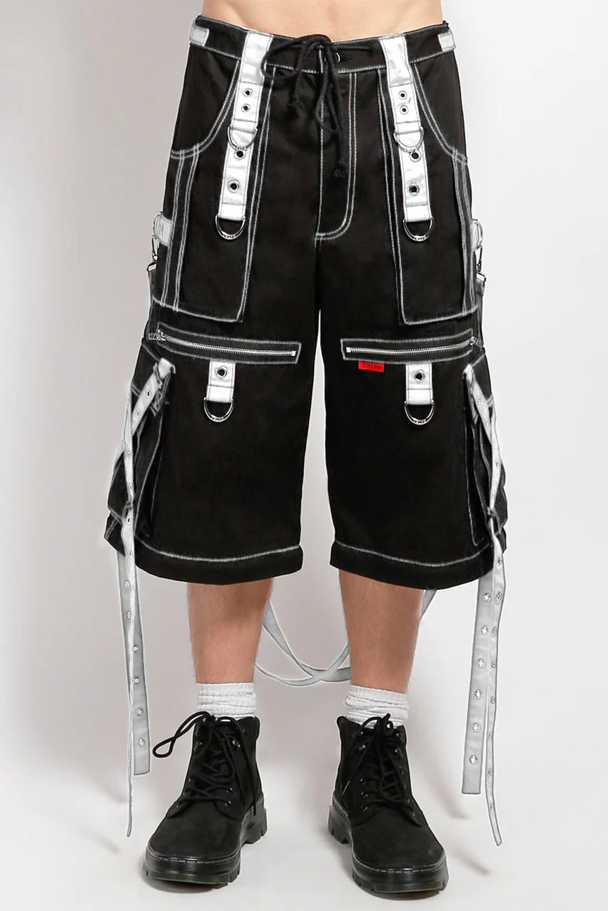Tripp NYC X-Strap Zip Off Pants [Black/White] - Image 4