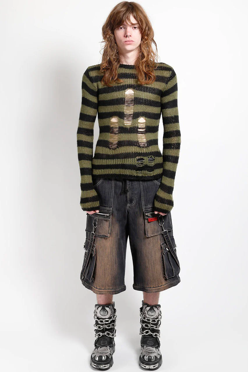 Tripp NYC Zip Lock Pants [Dirty Wash Blue Denim] - Image 7