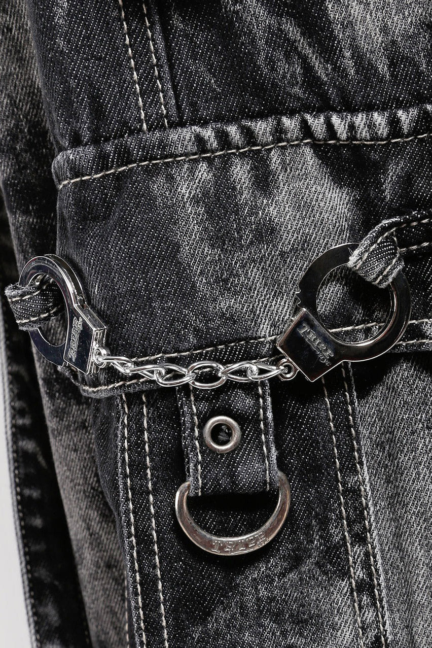 Tripp NYC Zip Lock Storm Wash Pants [Black Denim] - Image 8