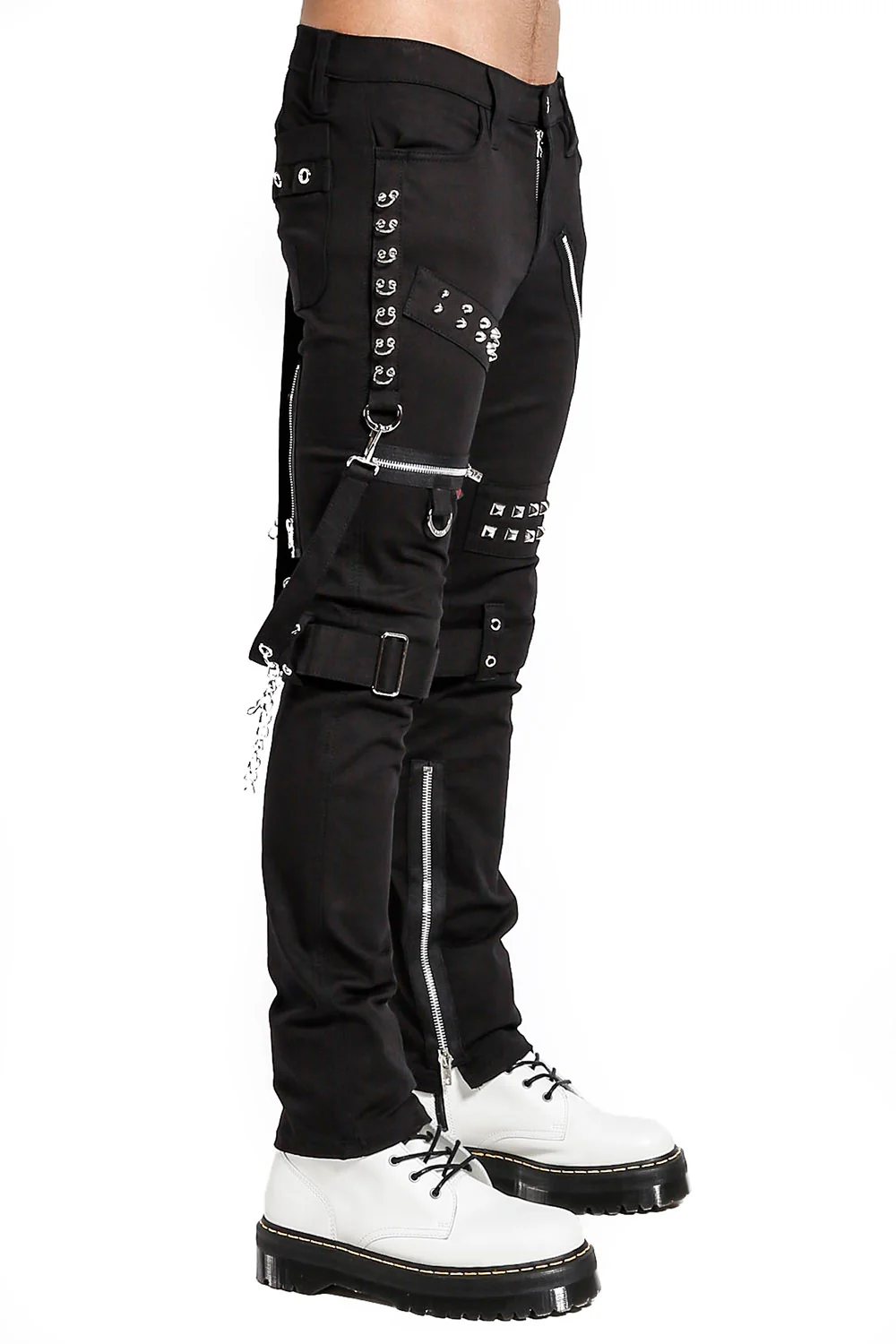 Tripp Studded Bondage Pants [Black] - Image 3