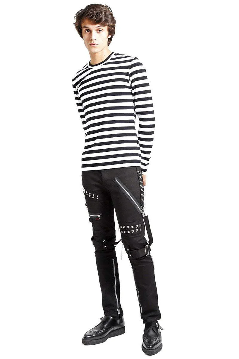 Tripp Studded Bondage Pants [Black] - Image 4