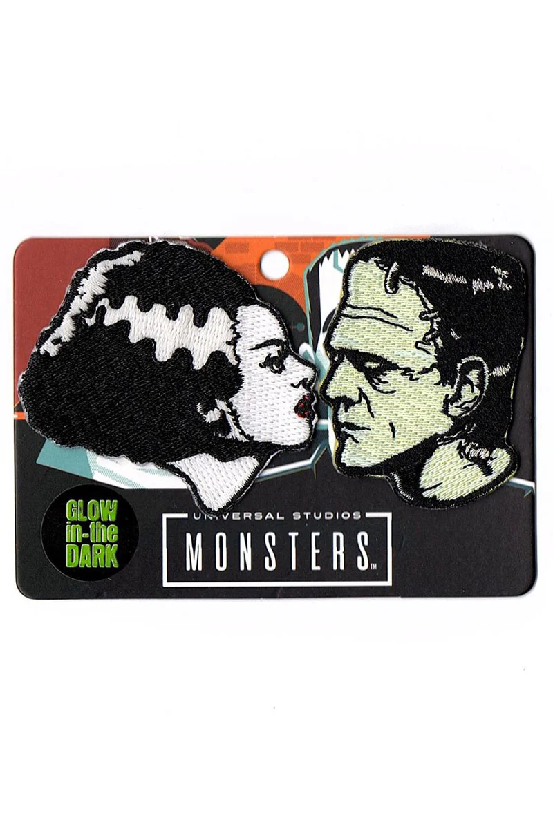 True Love's Dead Kiss Bride & Frank Patch Set [Glows in the Dark]
