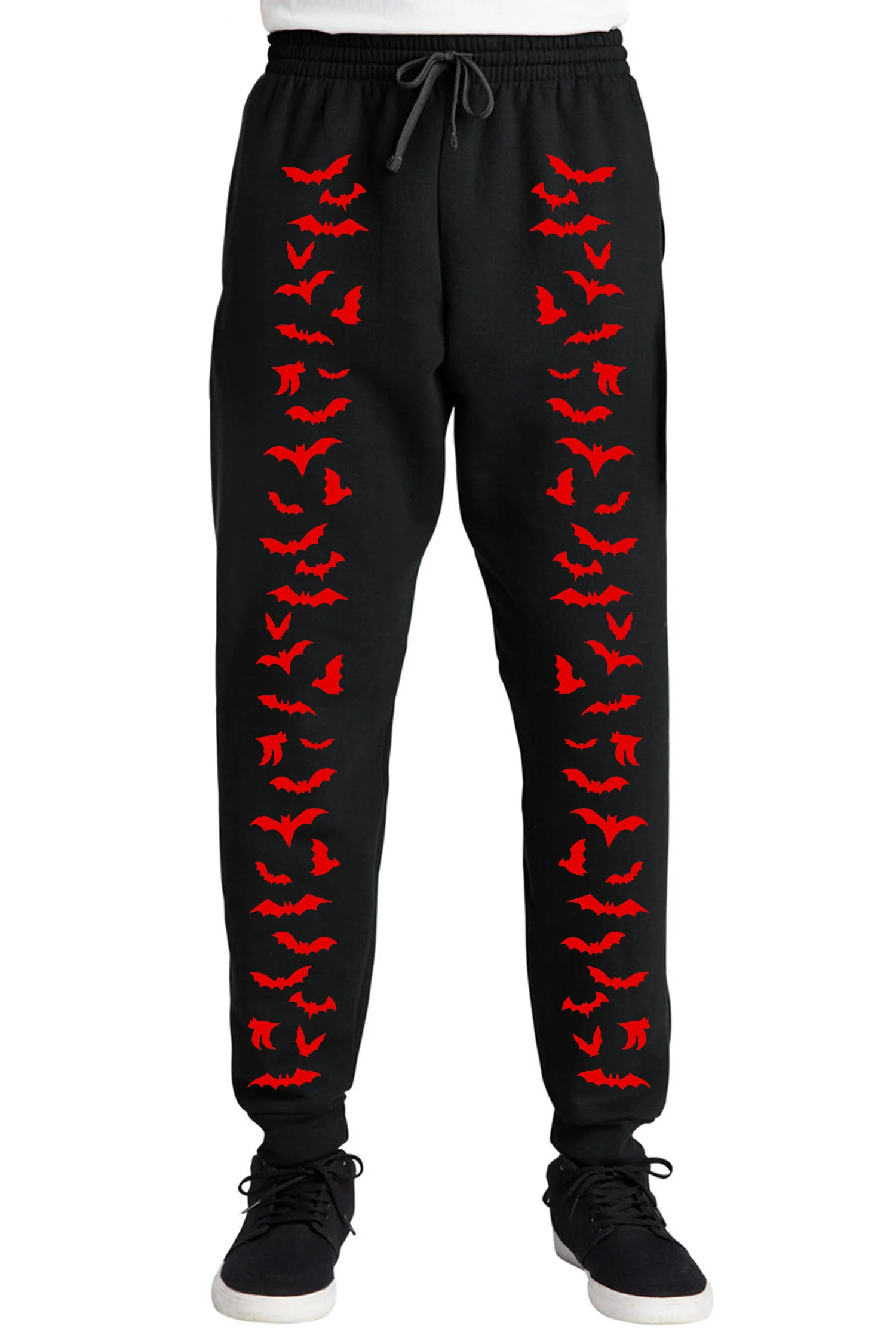 Vampire Bat Joggers [RED BATS] - Image 7