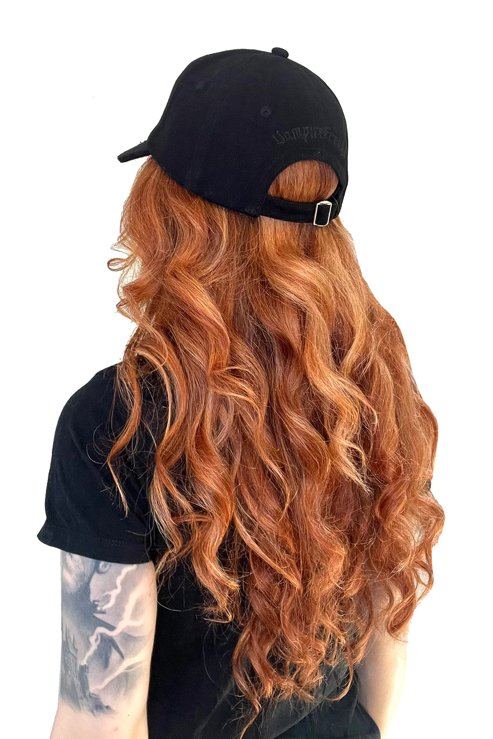 Vampire Bat Pierced Baseball Cap [Black] - Image 26