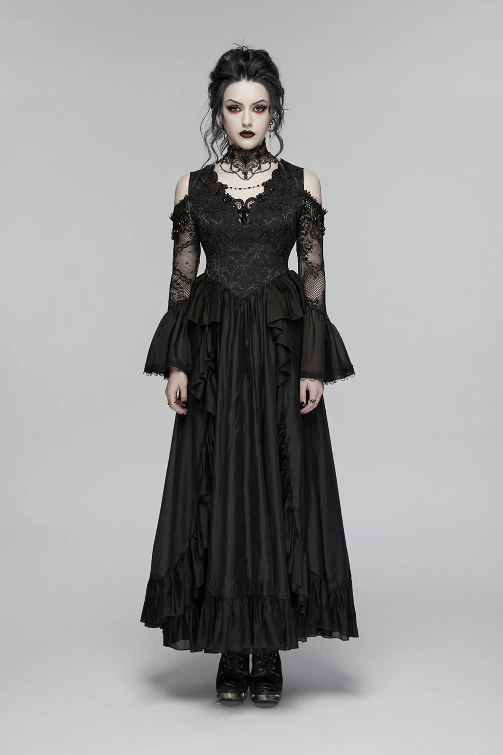 Vampire Bride Lace Gothic Gown