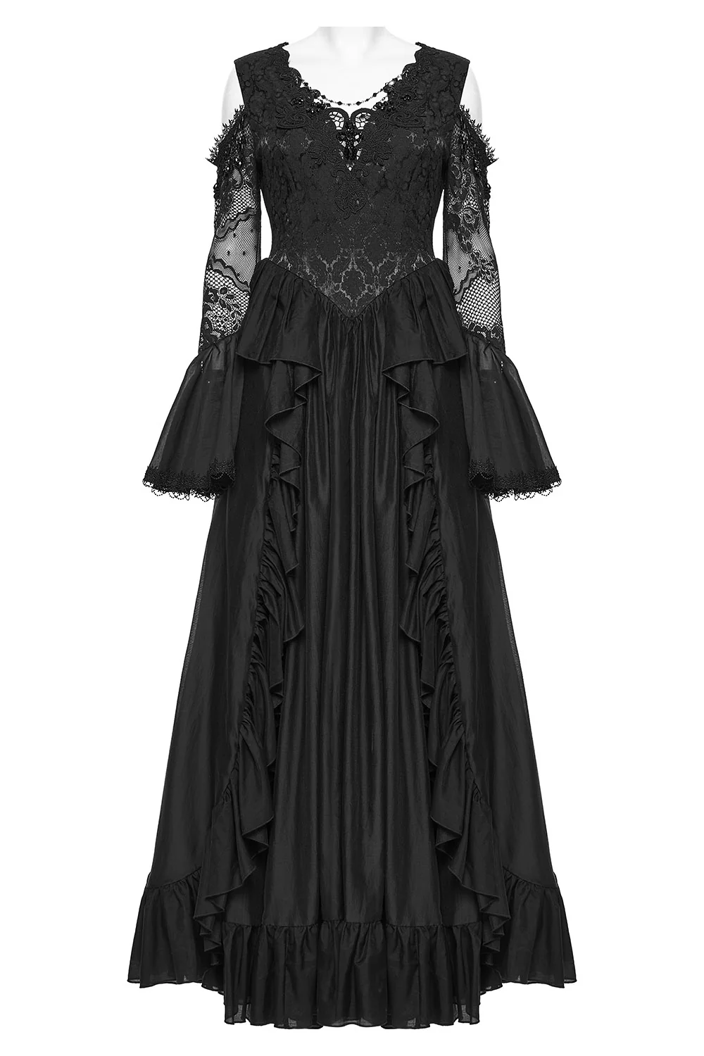 Vampire Bride Lace Gothic Gown - Image 8