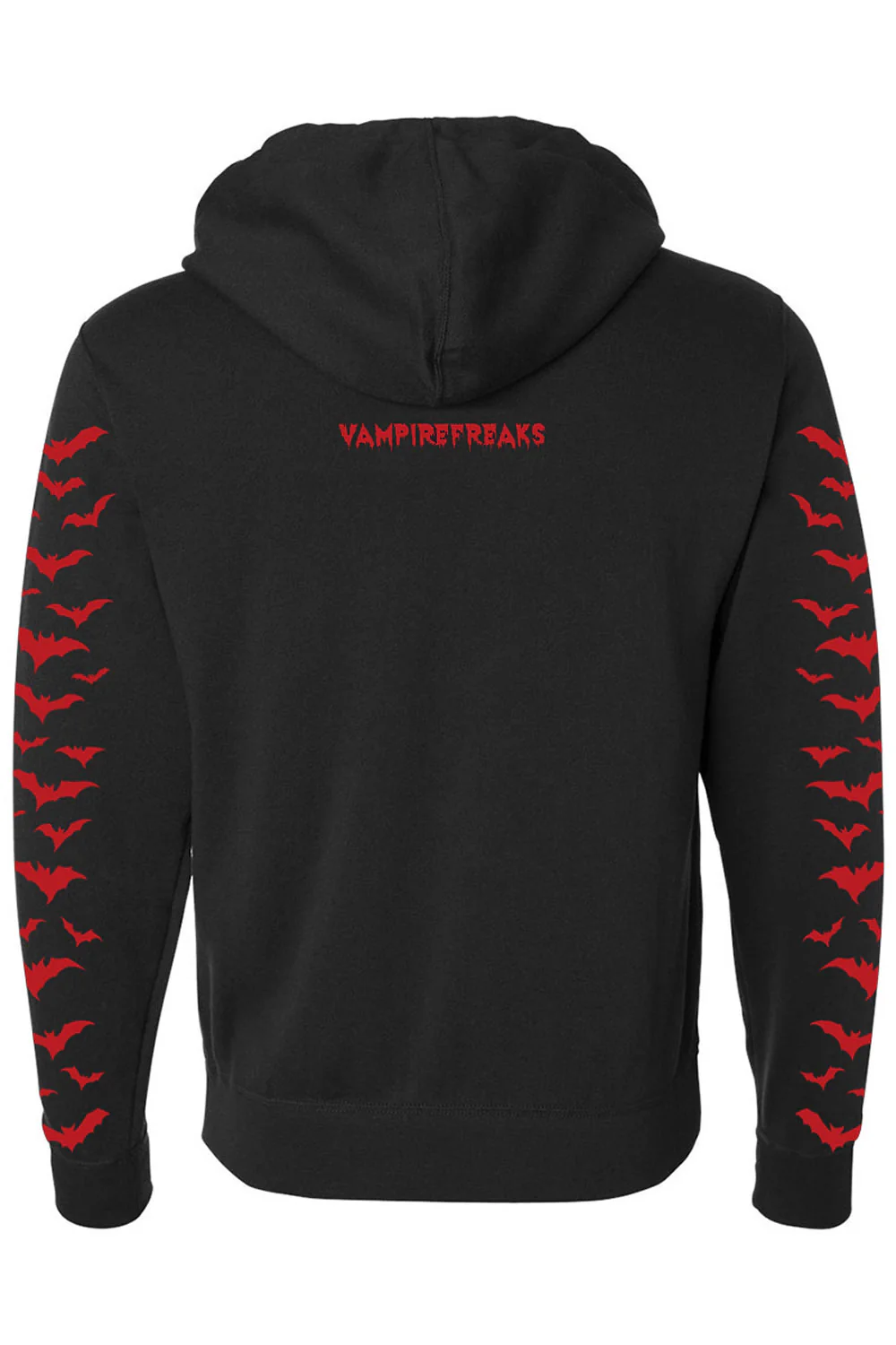 Vampire Castle Hoodie w/ Bat Sleeves [BLOOD RED] - Image 6