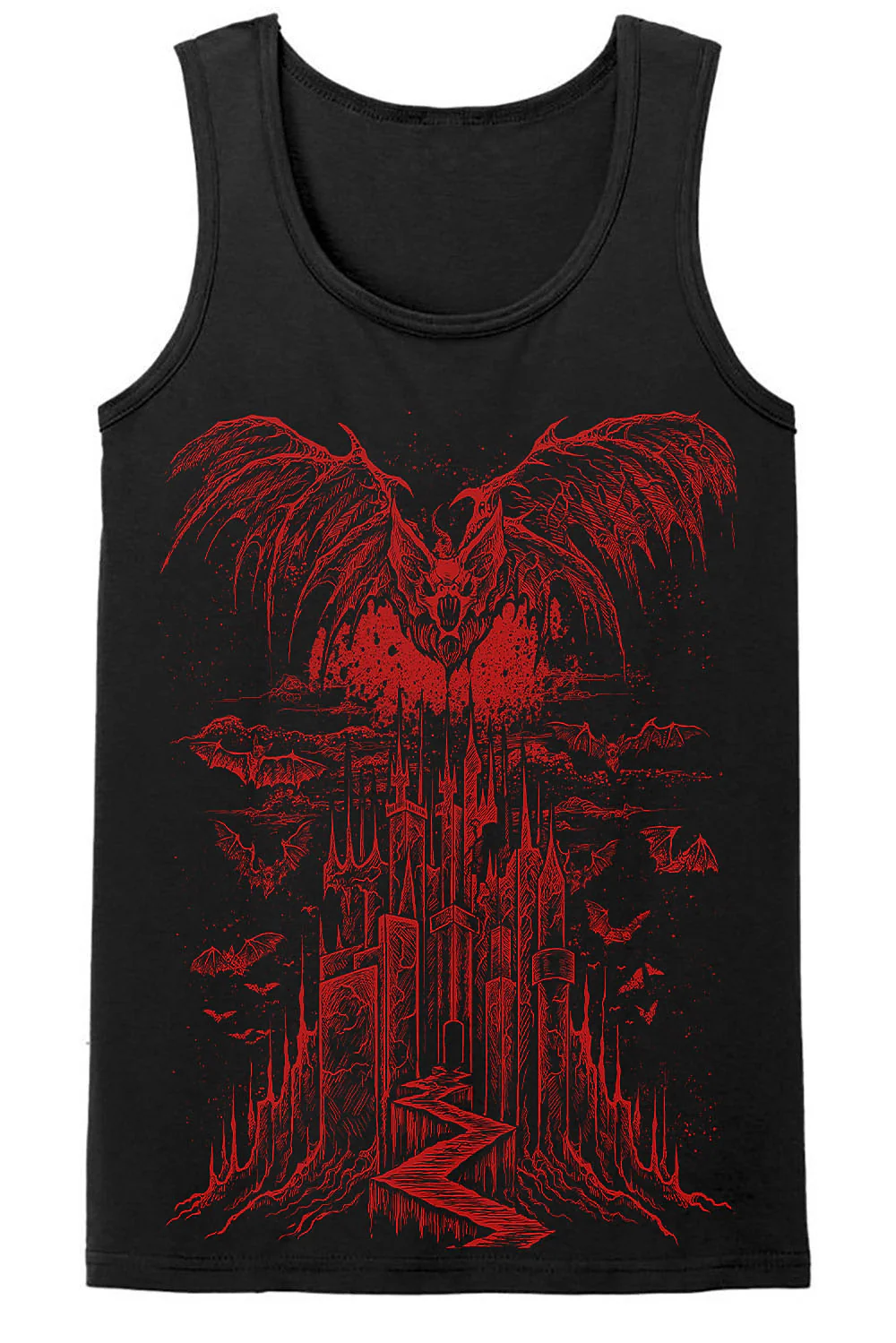 Vampire Castle T-shirt [BLOOD RED] - Image 8