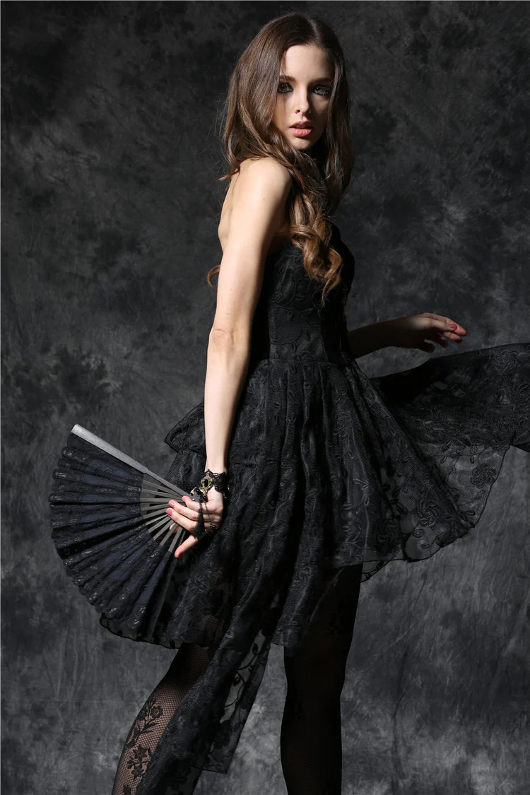 Vampire Goth Hand Fan - Image 4
