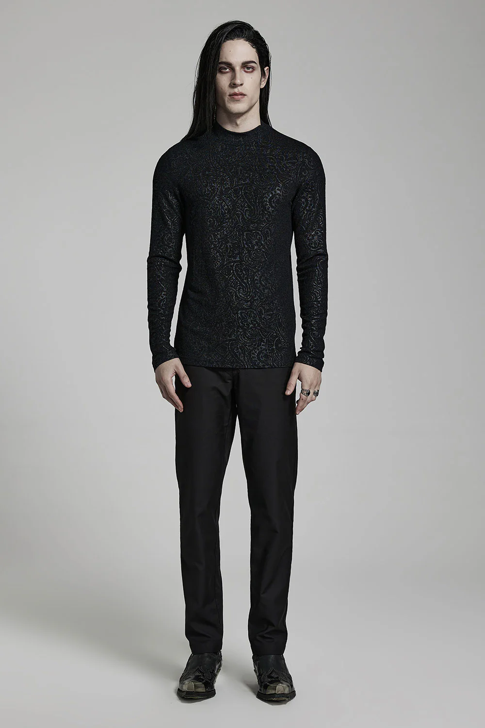 Vampire Goth Long Sleeve Top - Image 4