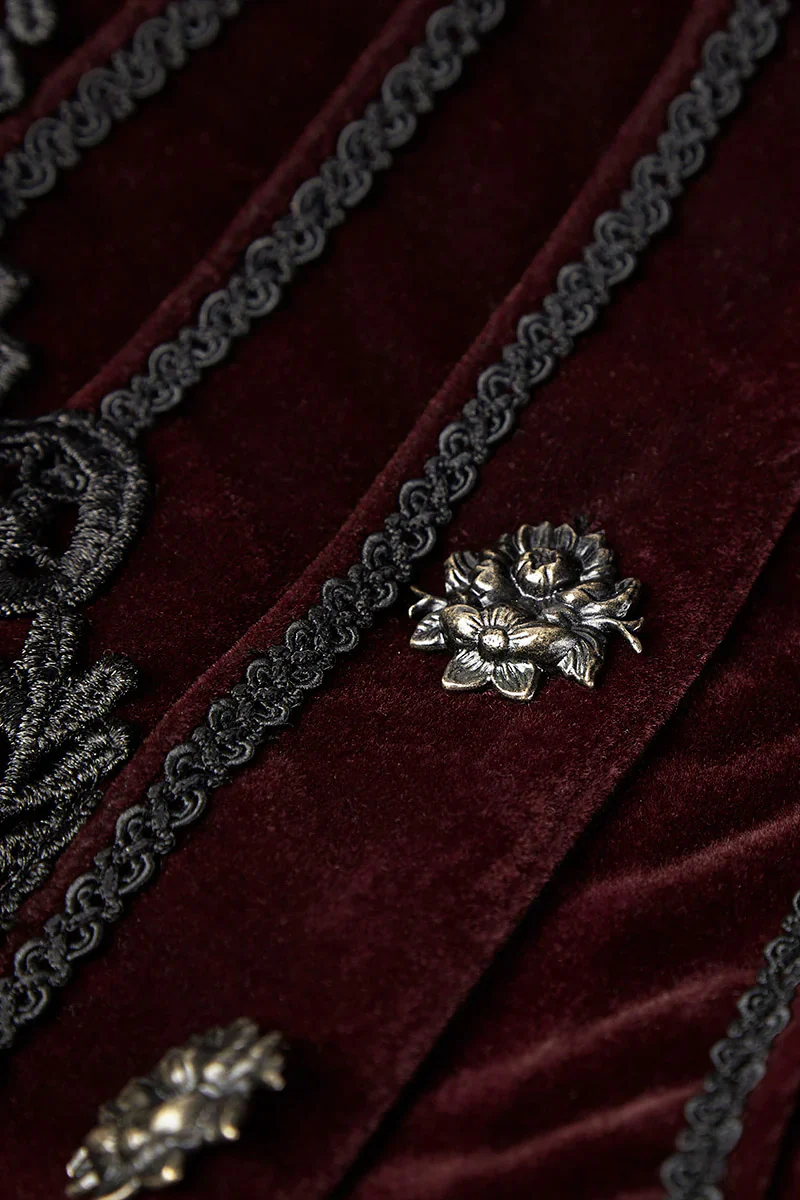 Vampress Velvet Tailcoat [BLACK/RED] - Image 8