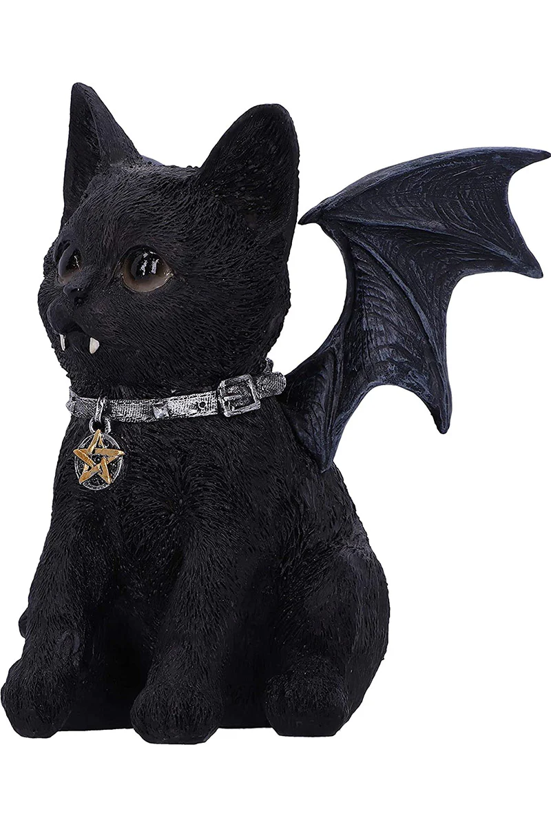 Vampuss Black Bat Cat Sculpture - Image 3