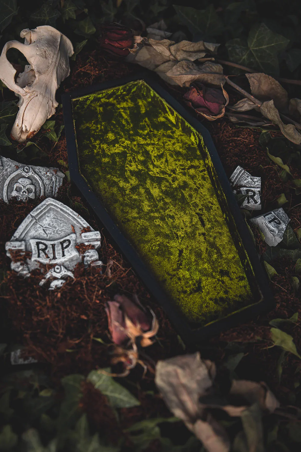Velvet Coffin Trinket Box [GREEN] - Image 3