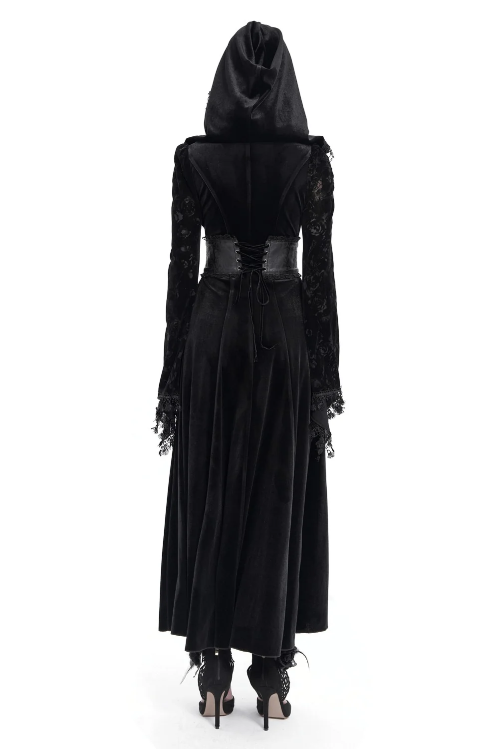 Velvet Villain Corset Cloak Dress - Image 7