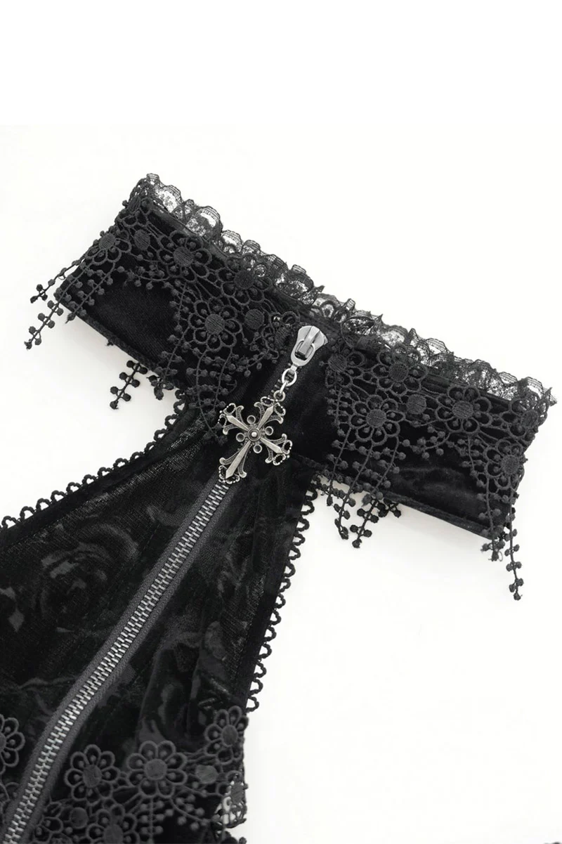 Velvet Villain Corset Cloak Dress - Image 8