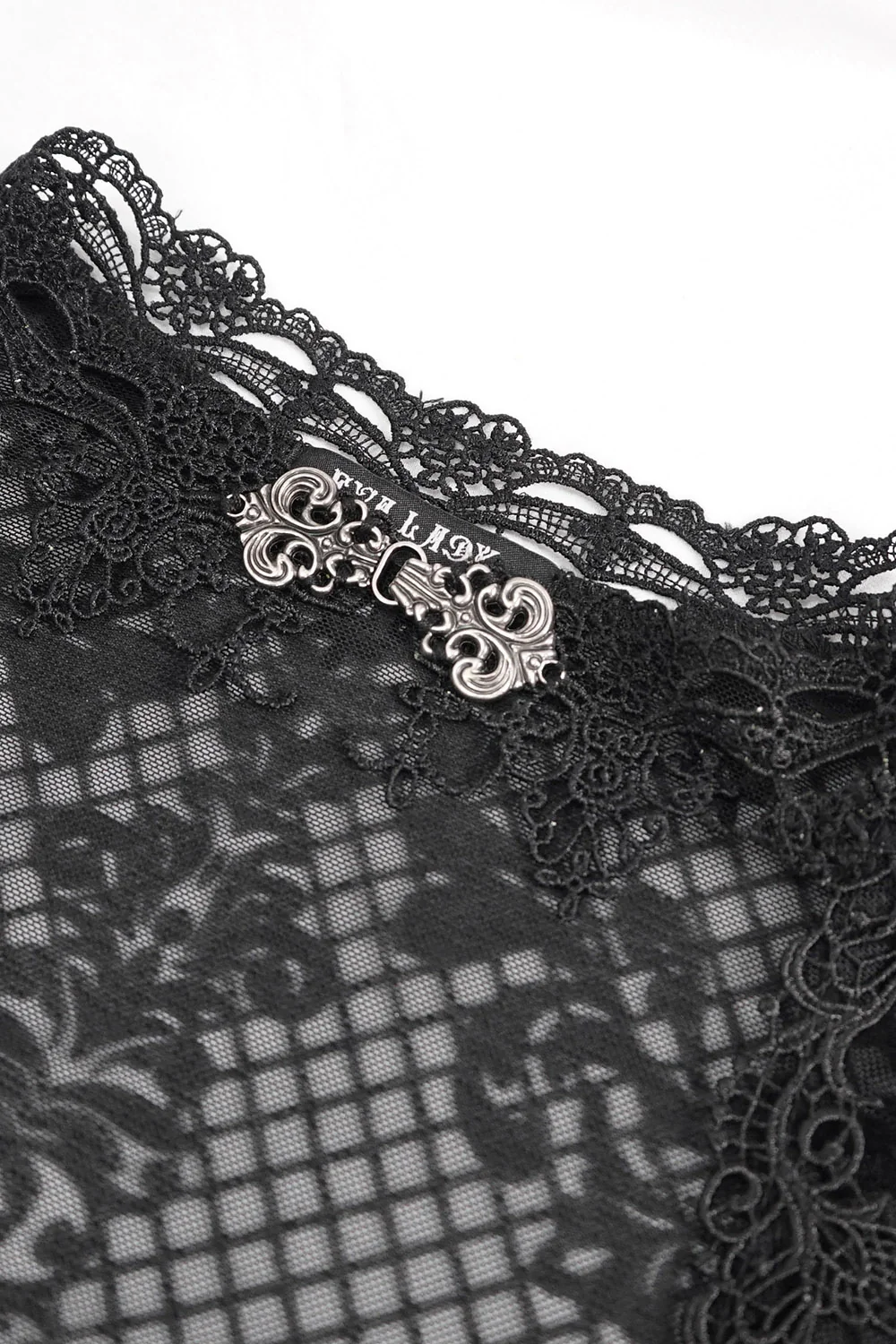 Versailles Sheer Flared Blouse - Image 10