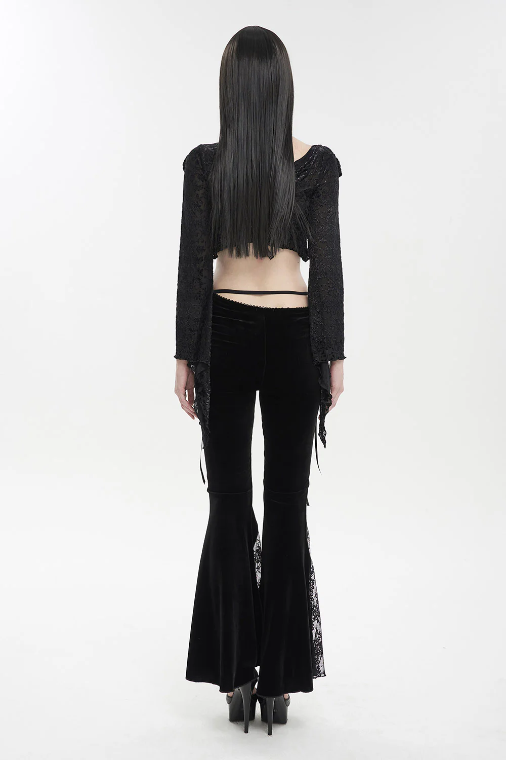 Versailles Velvet Lace-Up Pants - Image 8