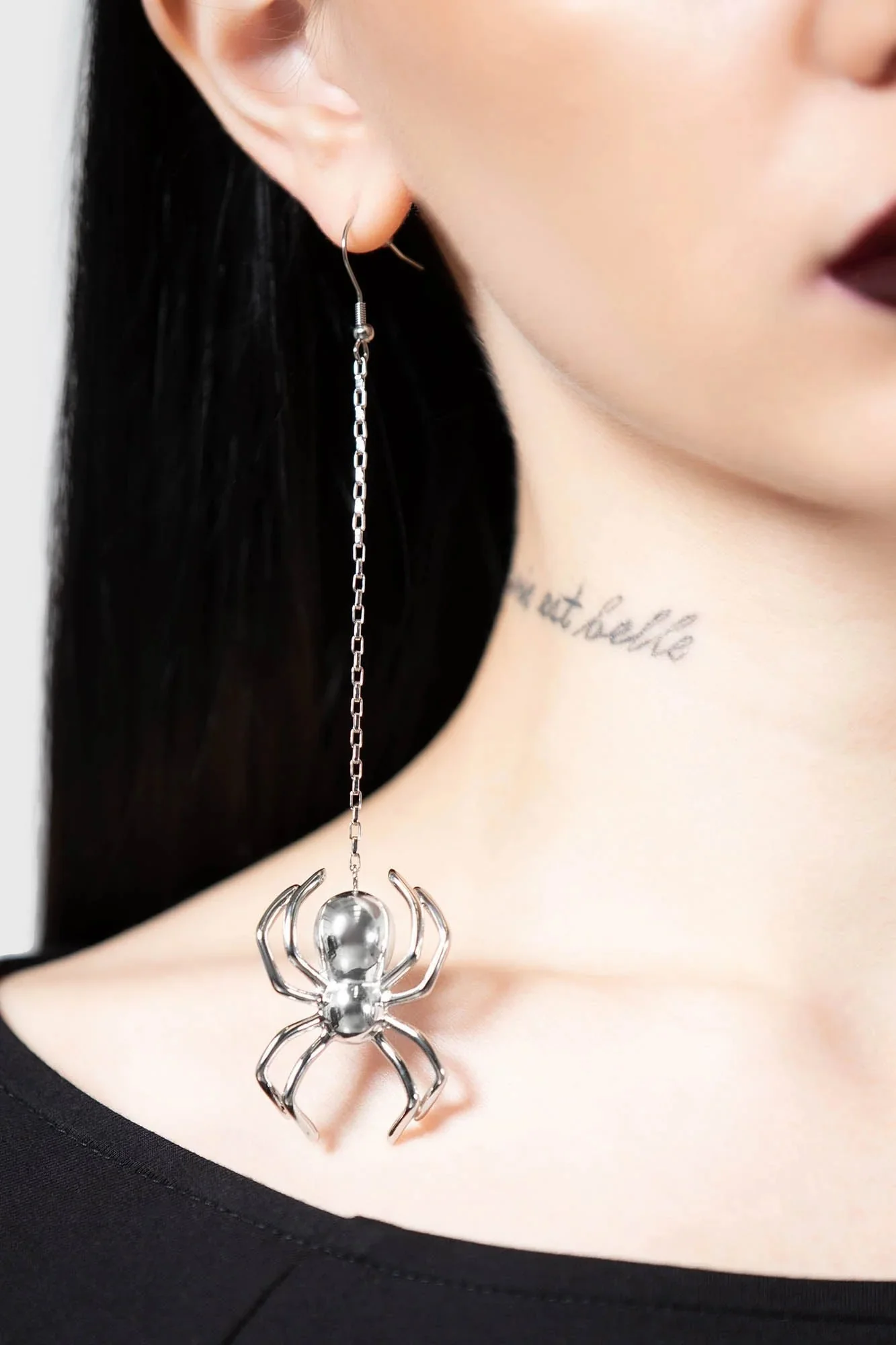 Vicious Web Hoop Earrings - Image 2