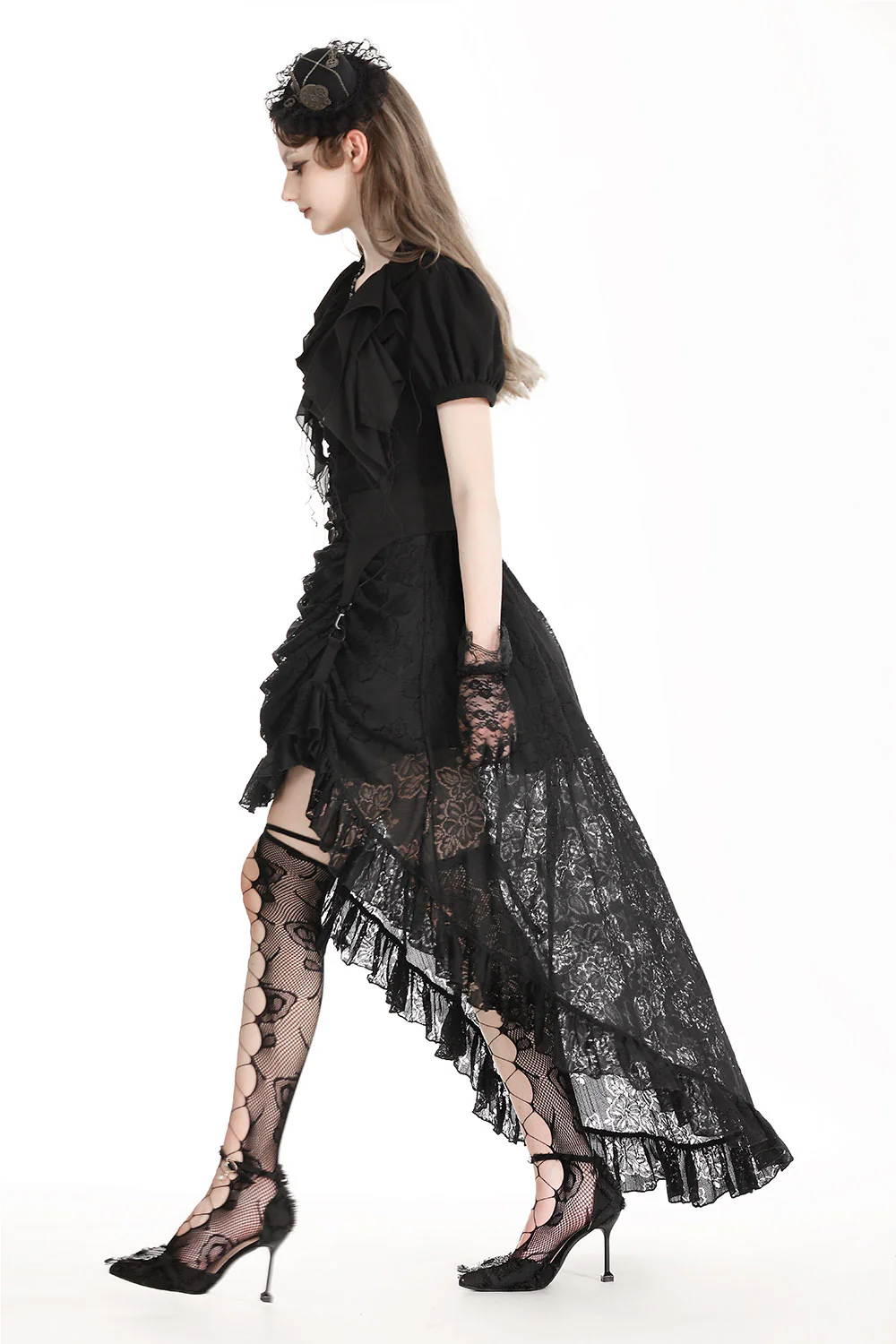 Victorian Gloom Harness Bustle Skirt - Image 5