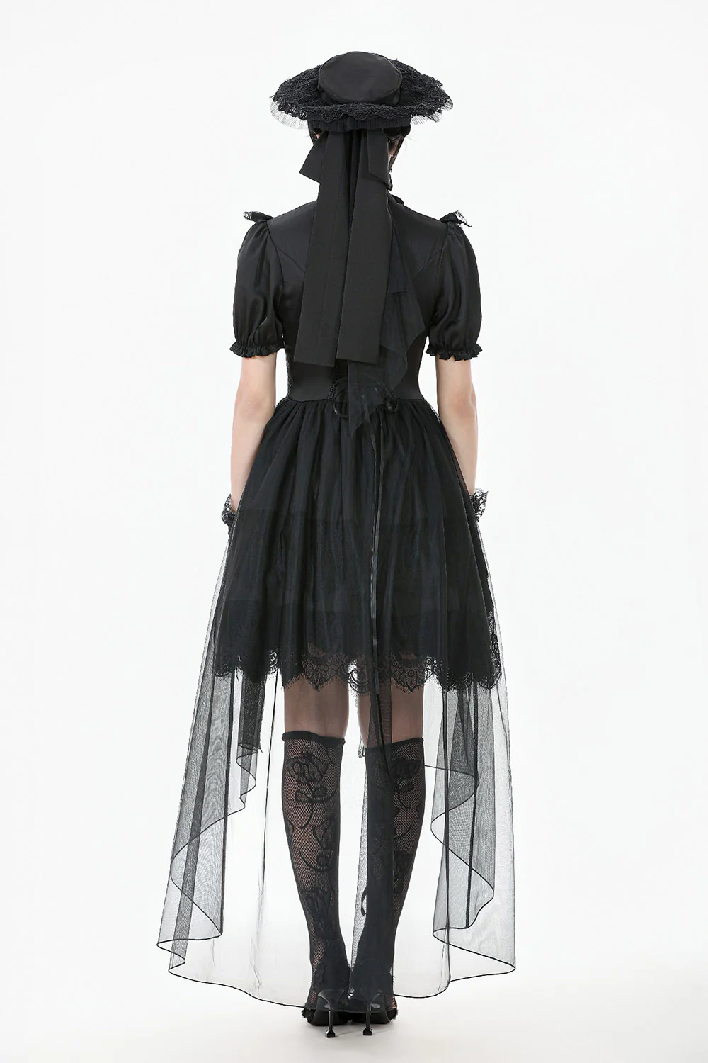 Victorian Tea Puff Sleeve Dress - Image 5