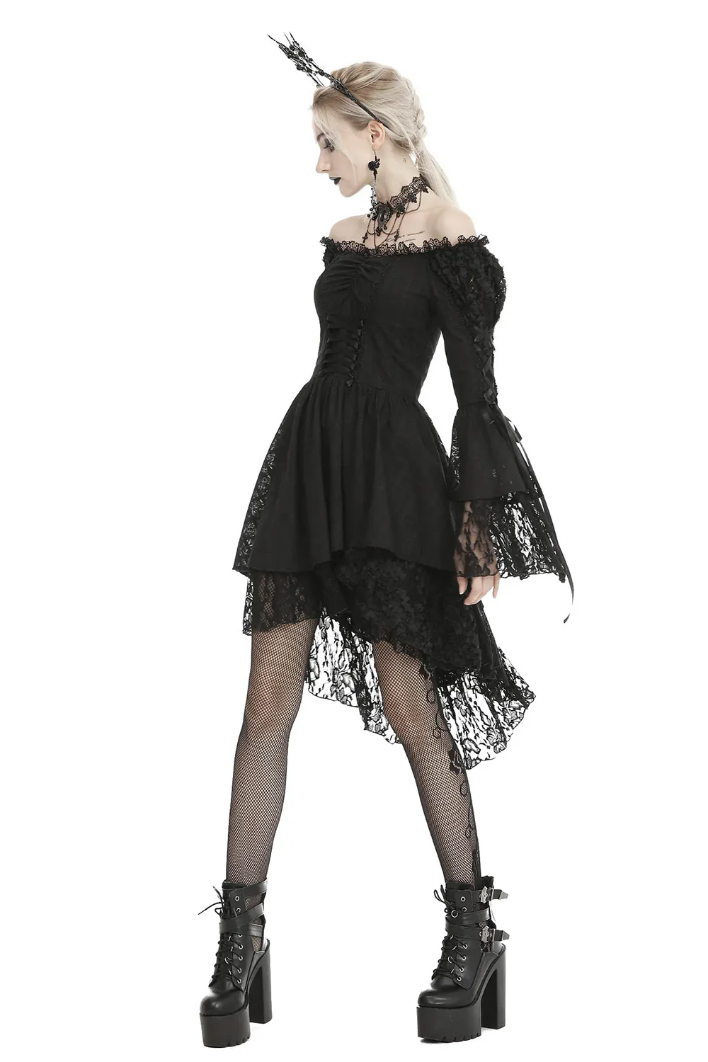 Victorian Vampress Dress - Image 4