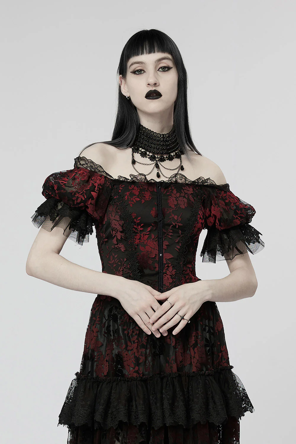 Victorian Vampress Goth Choker - Image 3