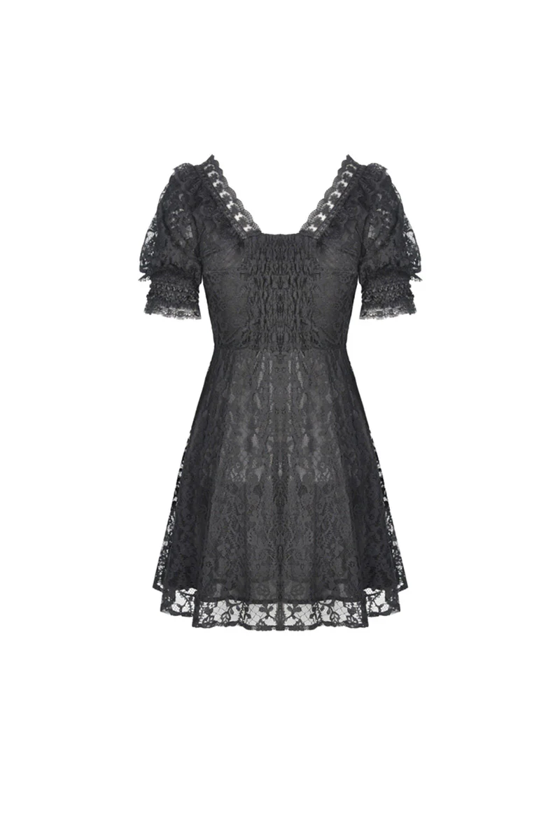 Vintage Goth Mini Dress - Image 7