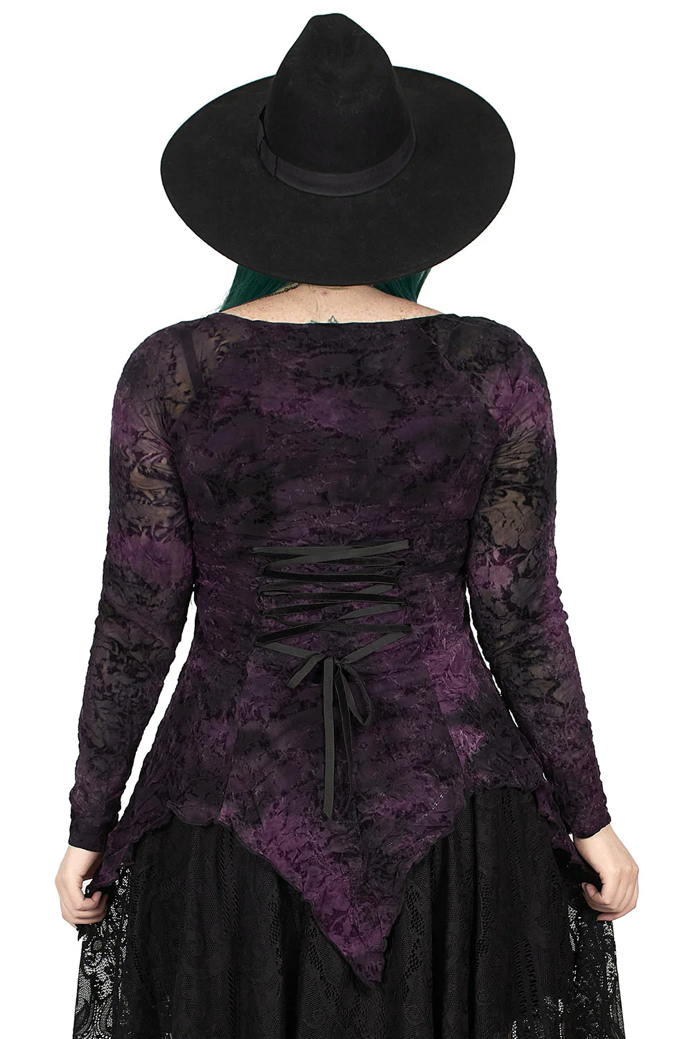 Violet Witch Tattered Top - Image 2