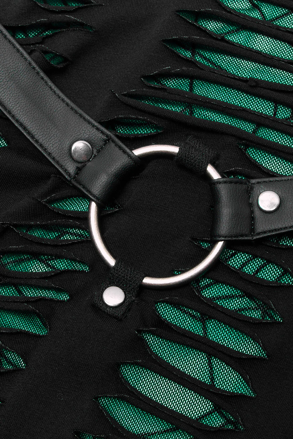 Webbed Skater Dress [GREEN] - Image 8