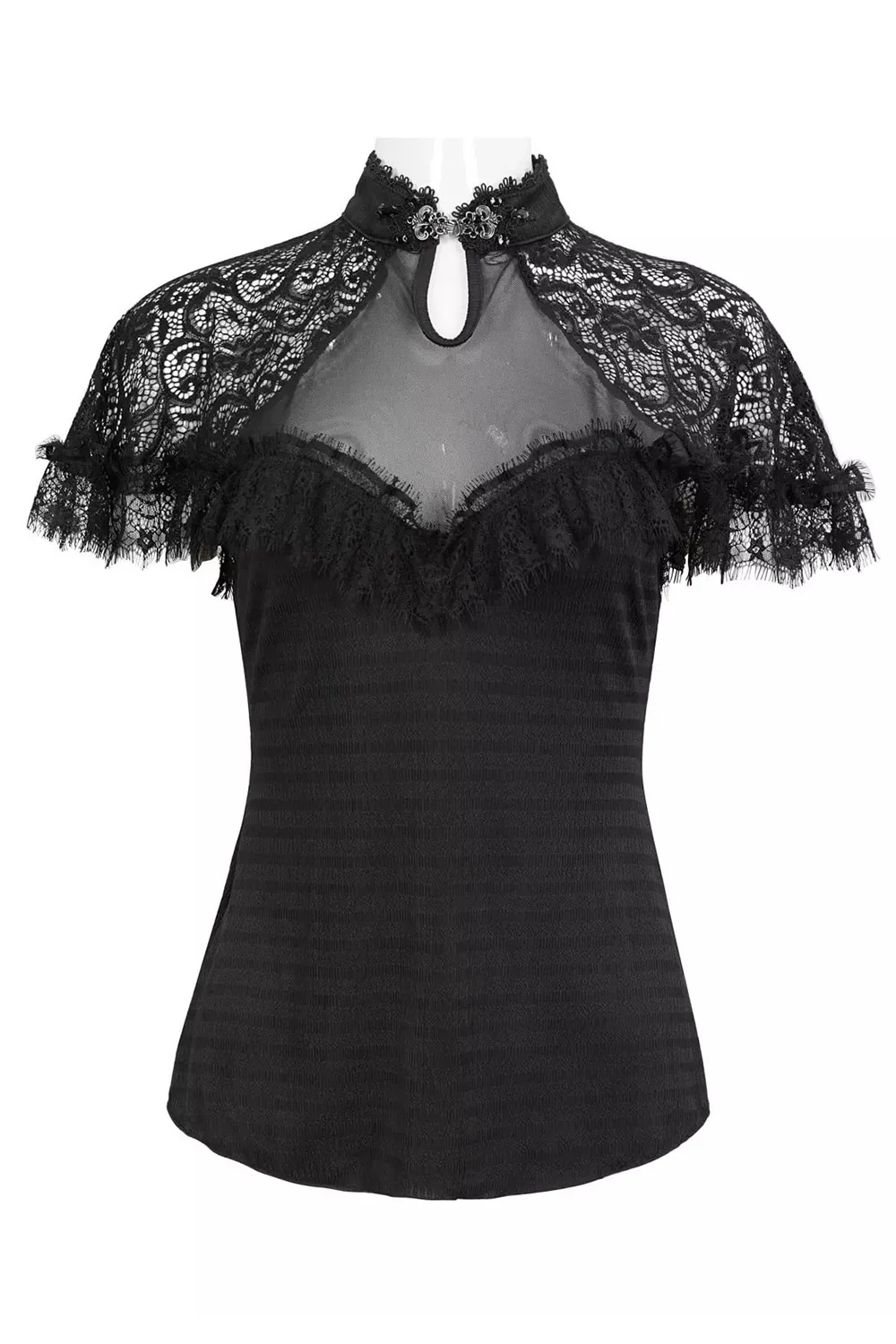 Weeping Widow Keyhole Blouse - Image 3