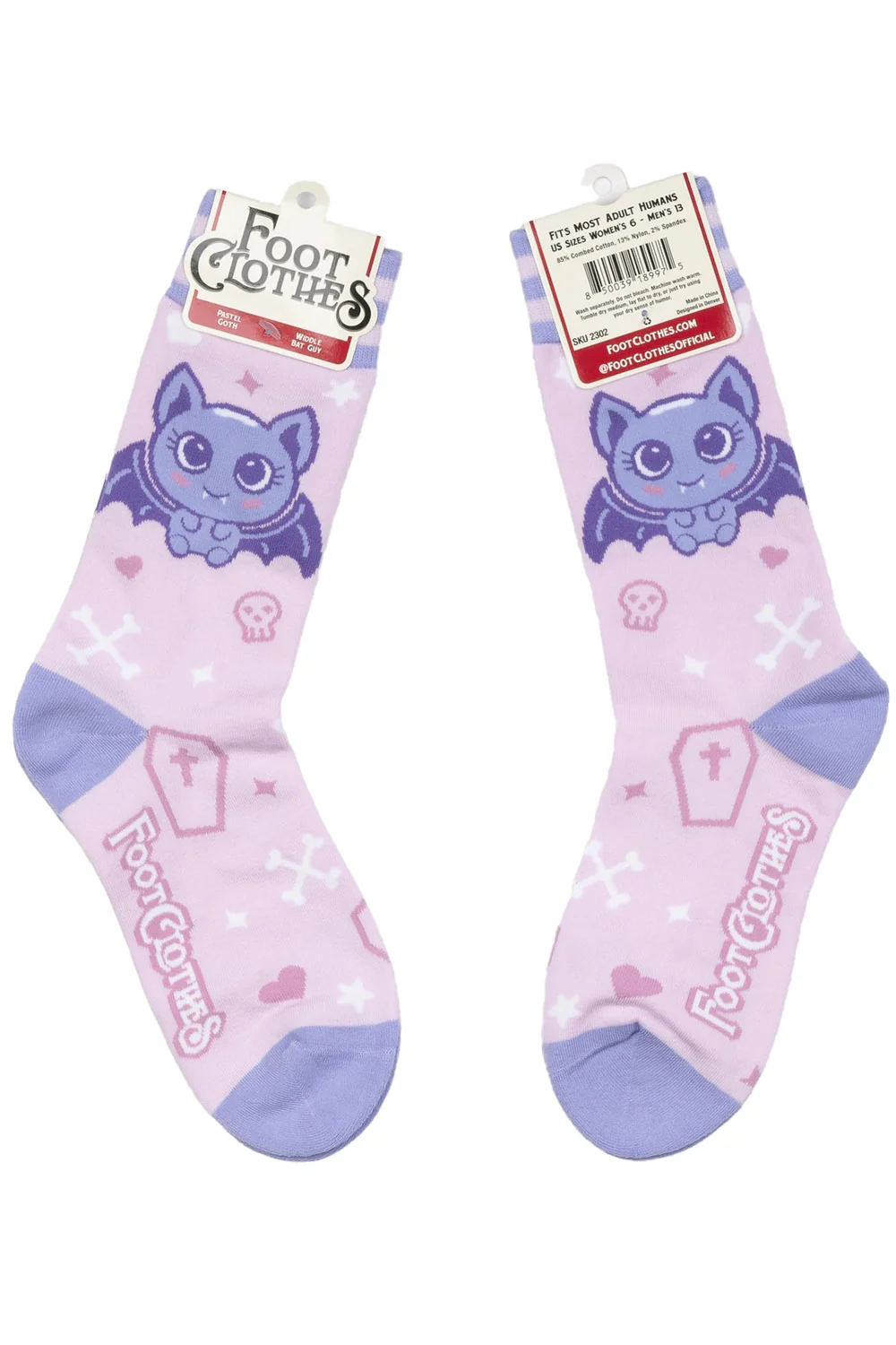 Widdle Bat Guy Crew Socks - Image 6