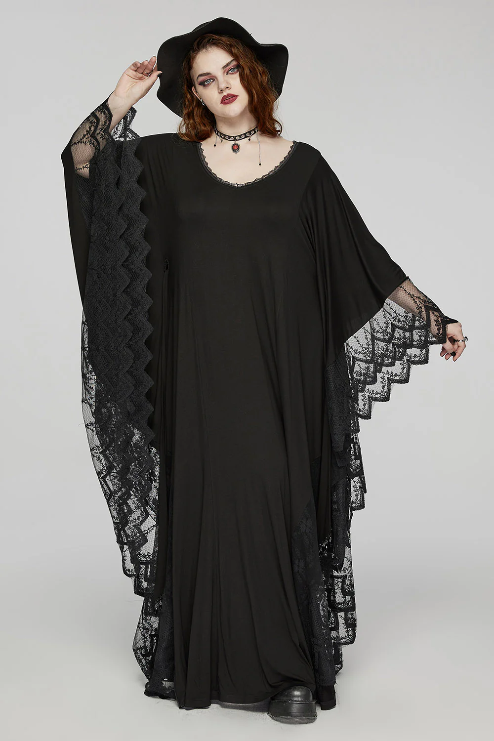Witchy Woman Bat Sleeve Dress [Plus Size] - Image 2