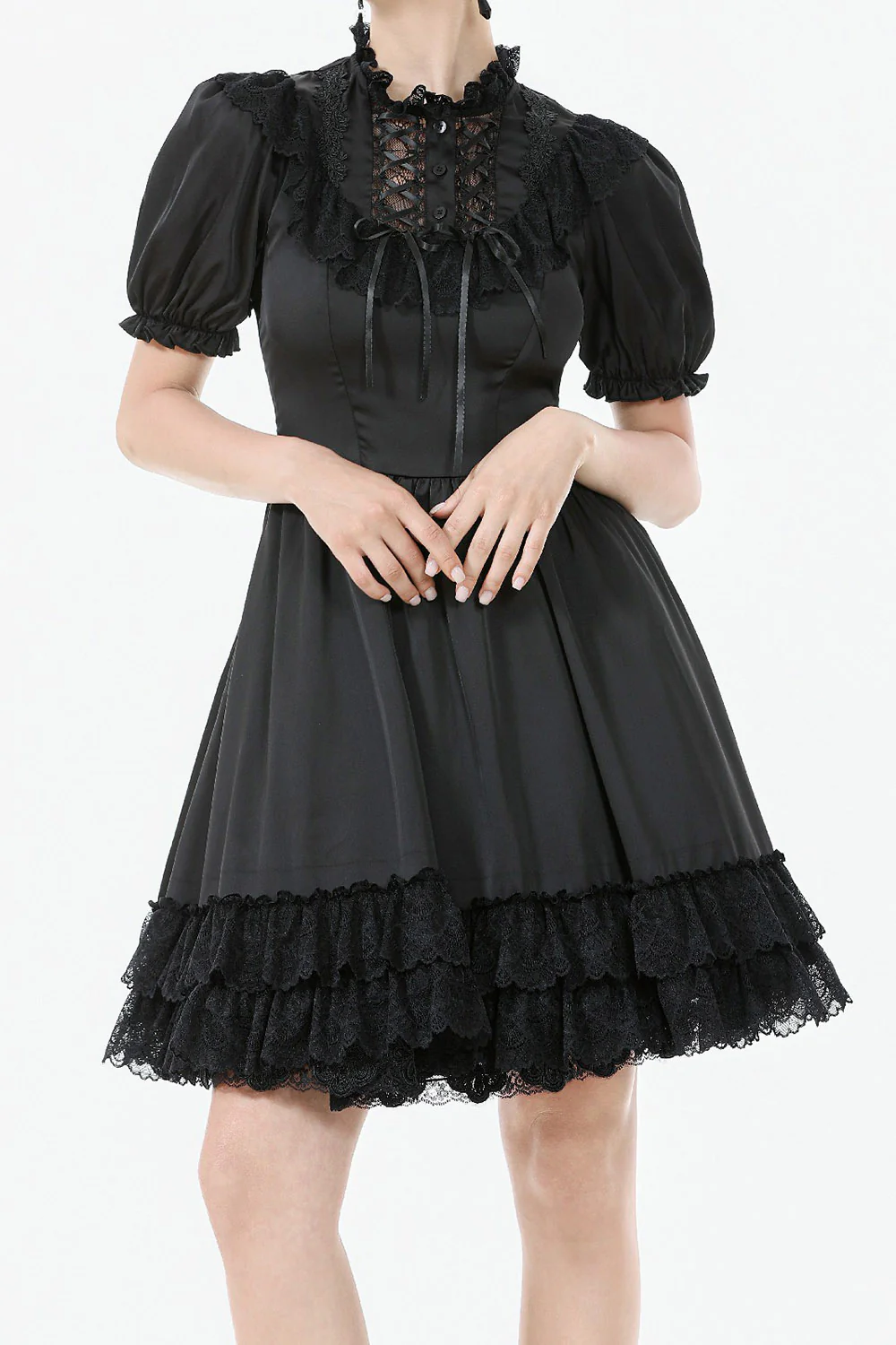 Wonderland Tea Party Puff Sleeve Dress
