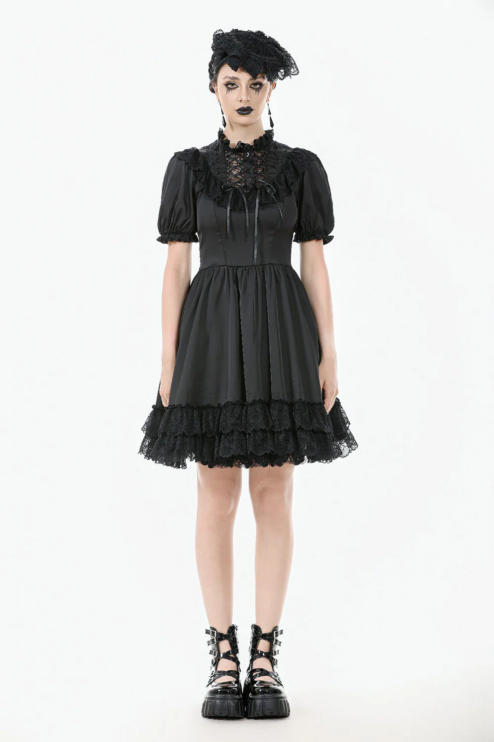 Wonderland Tea Party Puff Sleeve Dress - Image 5