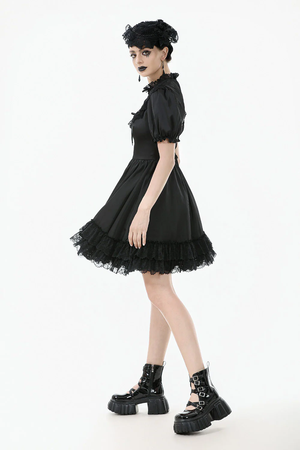 Wonderland Tea Party Puff Sleeve Dress - Image 6