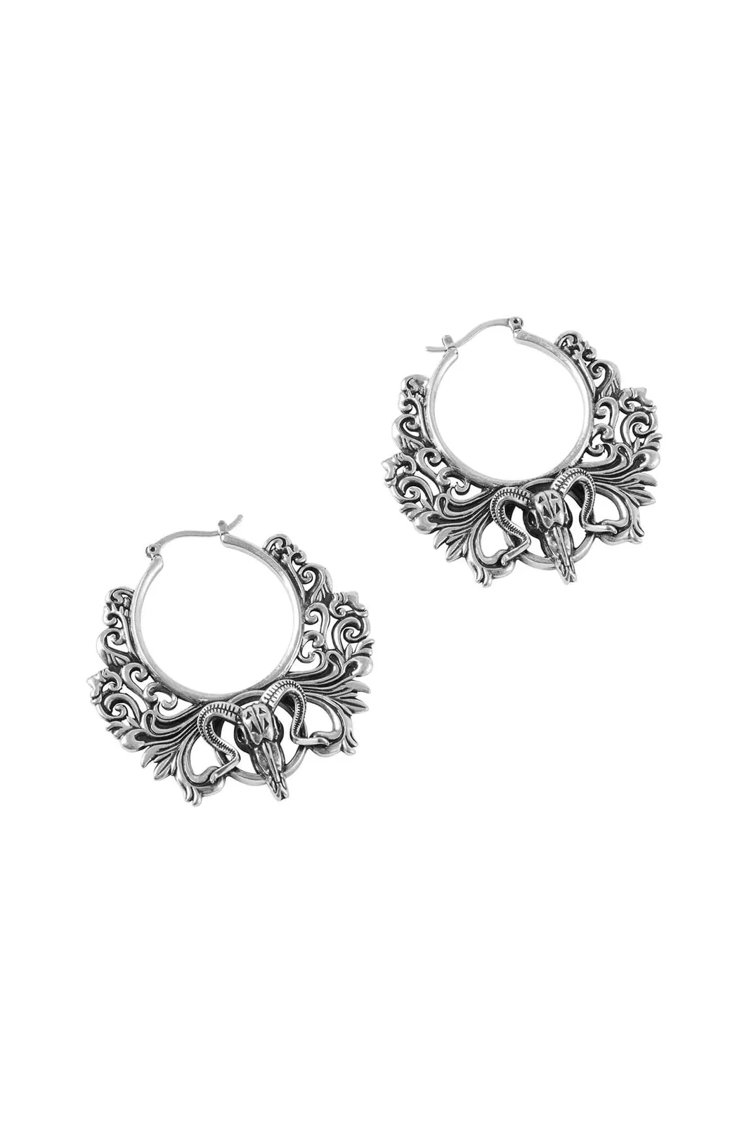 Worship the Night Hoop Earrings [S] - Image 2