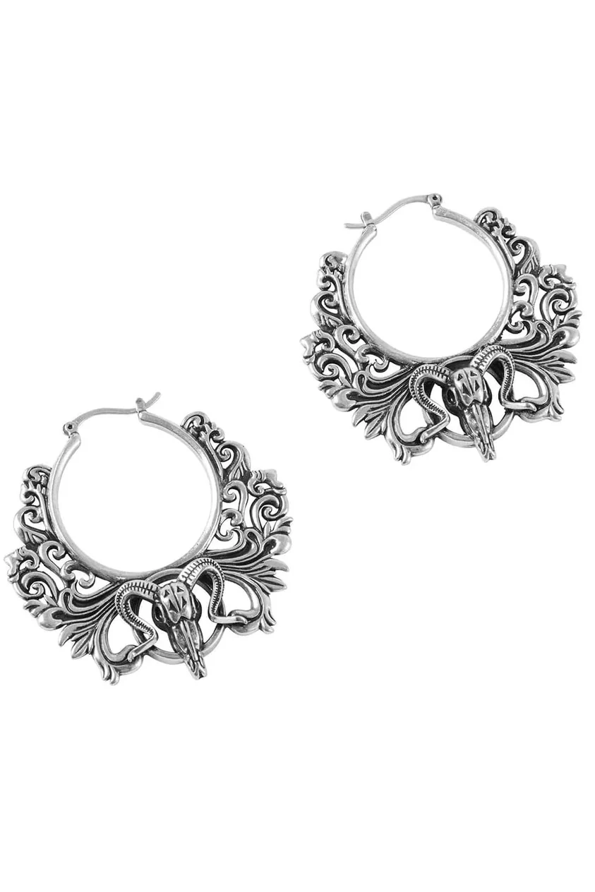 Worship the Night Hoop Earrings [S] - Image 3