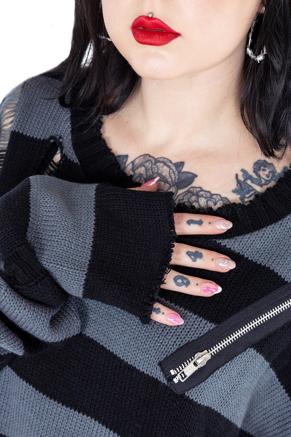 Your Worst Nightmare Jumper Sweater [Black/Grey] - Image 2