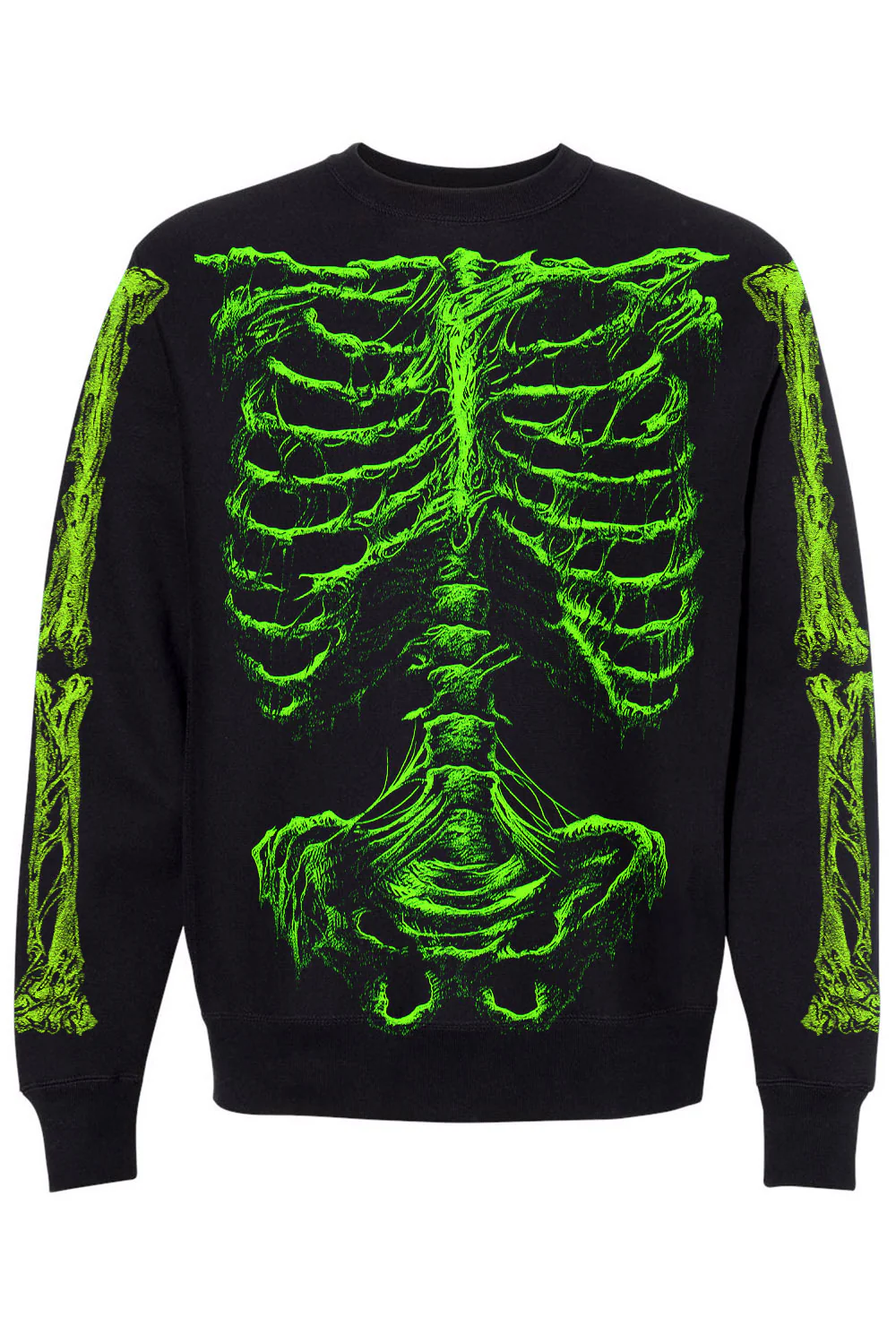 Zombie Rot Skeleton Sweatshirt [Monster Green] - Image 8