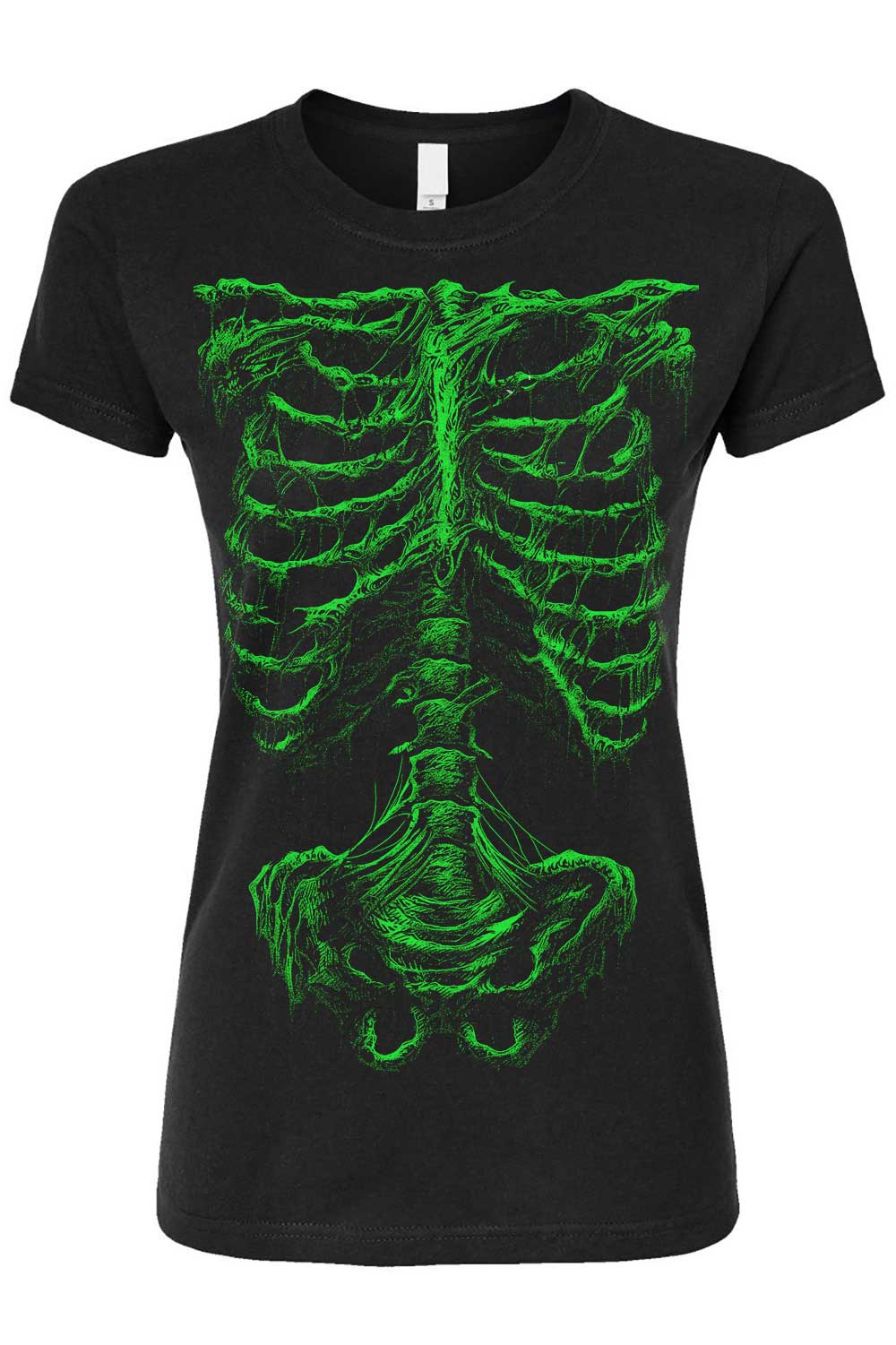Zombie Rot Skeleton T-shirt [Monster Green] - Image 8